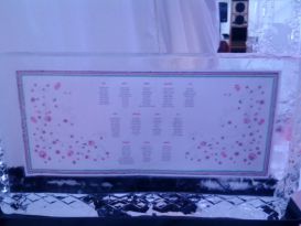 Table Seating Plan 3 Ice Sculpture